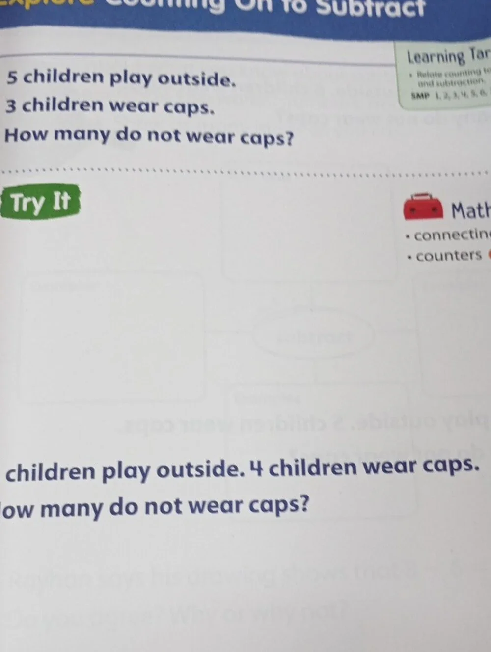 Mathematics Workbook - Red/Cream Cover (Grade 1, Volume 1)